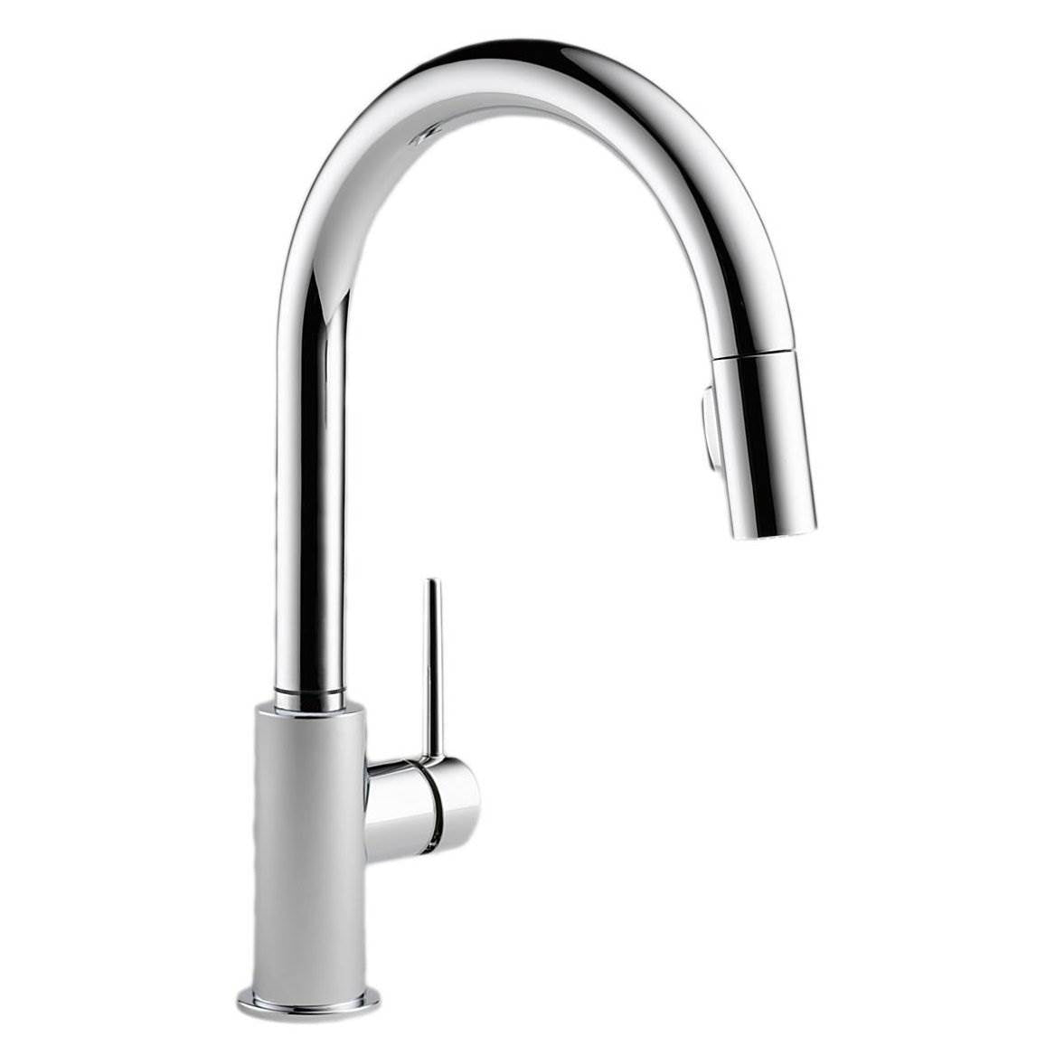 Delta Faucets Trinsic 1 Handle Pull-Down Kitchen Sink Faucet, Chrome (Open Box)