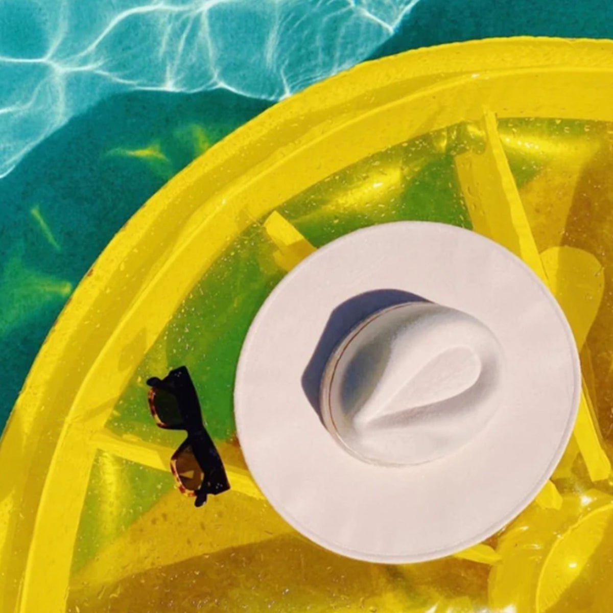 Swimline 60-Inch Inflatable Heavy-Duty Swimming Pool Lemon Slice Float(Used)
