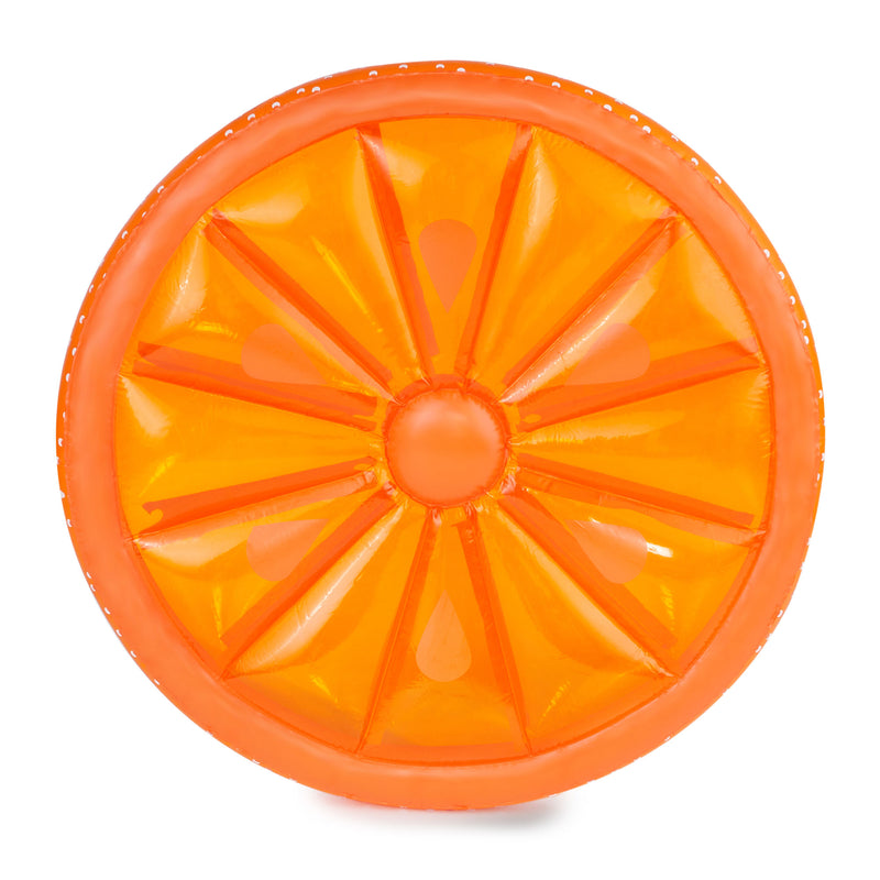 Swimline 60" Inflatable Heavy-Duty Pool Orange Slice Float (Open Box) (2 Pack)