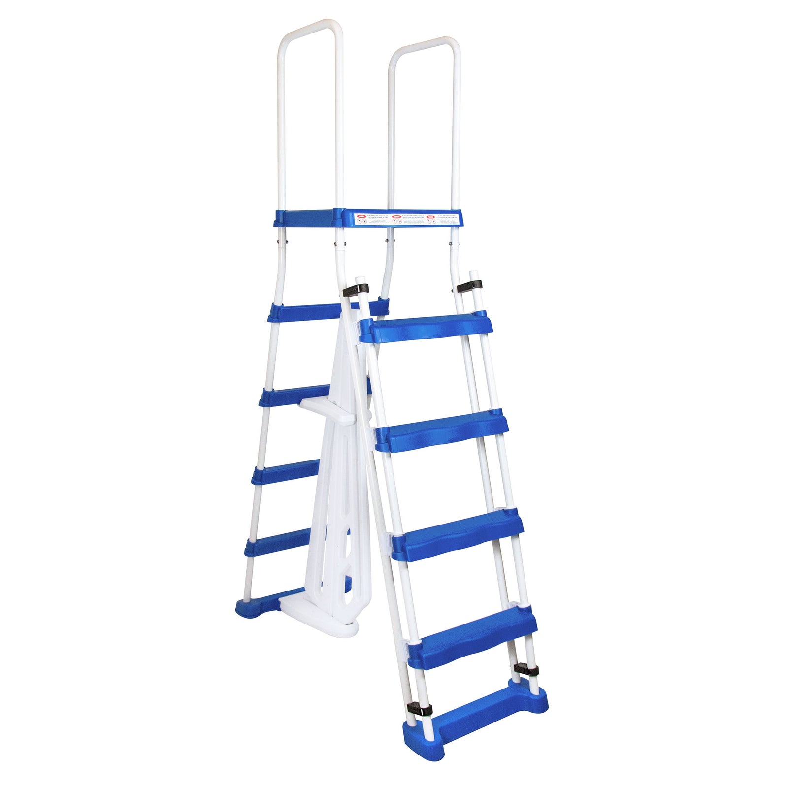 Swimline Above Ground Pool A Frame Ladder with Barrier 48 Inch Pools (Open Box) - VMInnovations