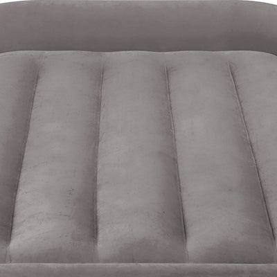Intex Twin Size Deluxe Pillow Rest Airbed with Fiber-Tech BIP, Gray (Used)