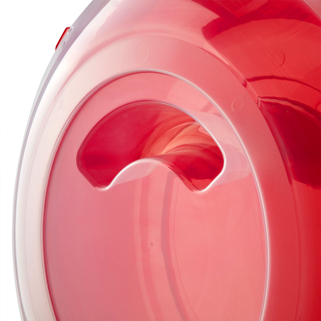 Sterilite Clear Lid Red Base Nesting Storage Christmas Wreath Box (12 Pack)