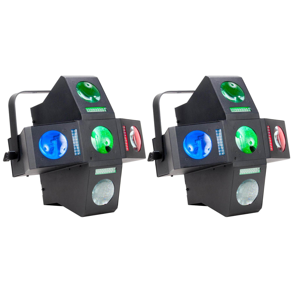 American DJ Monster Fun RGBWA LED Moonfloower and Strobe Light Effect (2 Pack)