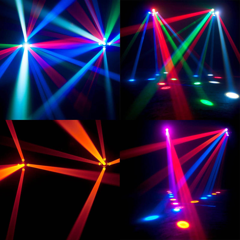 American DJ Monster Fun RGBWA LED Moonfloower and Strobe Light Effect (2 Pack)