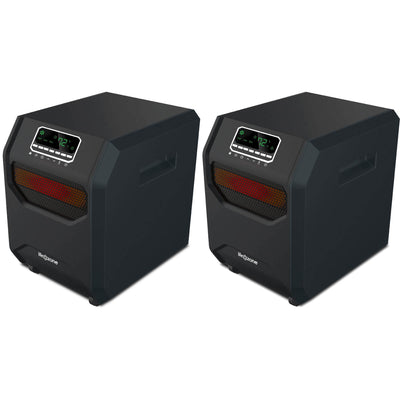 Lifesmart 4-Element Quartz Infrared Portable Electric Room Heaters (2 Pack) - VMInnovations