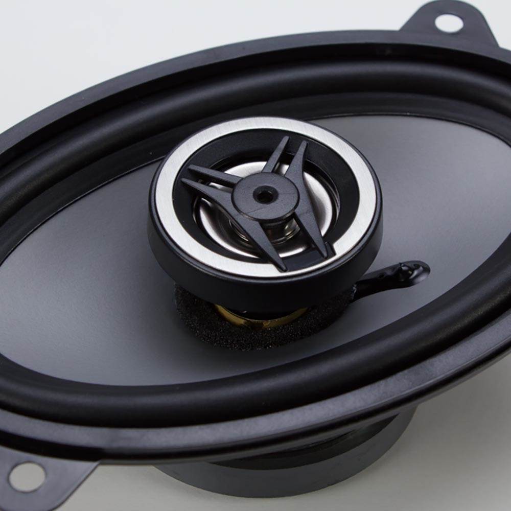 Crunch CS46CX 4x6 Inch 2-Way Car Speakers, 250W Coaxial Audio System, Black - VMInnovations