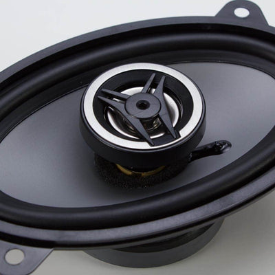 Crunch CS46CX 4x6 Inch 2-Way Car Speakers, 250W Coaxial Audio System, Black - VMInnovations