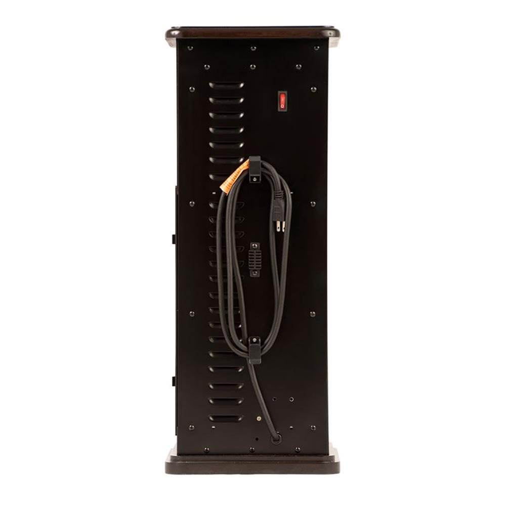 Haier Vertical Large Area Infrared Tower Heater Remote, Dark Walnut (Open Box)