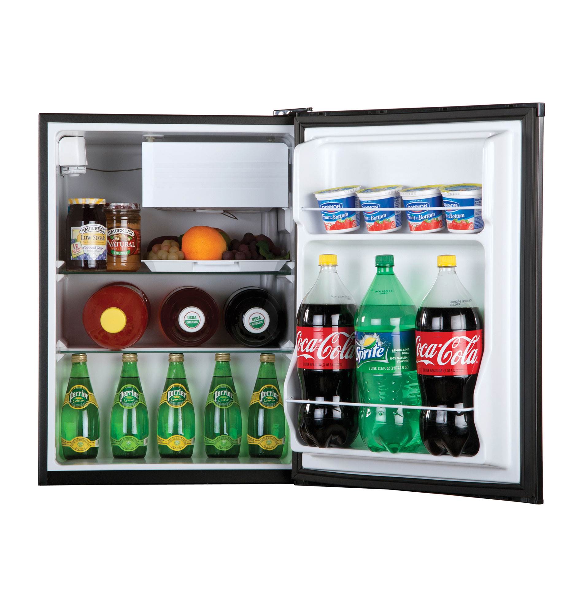 Haier 2.7 Cubic Feet Energy Star Compact Refrigerator, Black (Damaged)