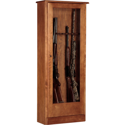 American Furniture Classics 10 Gun Key Locking Wooden Display Cabinet (Open Box)