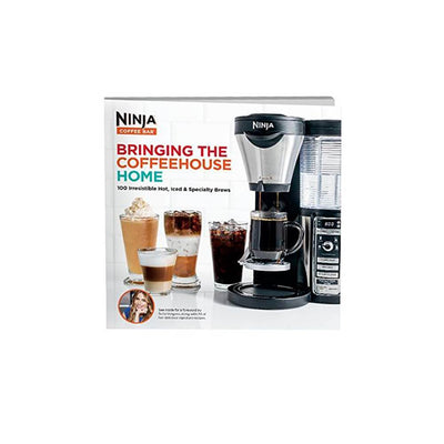 Ninja Coffee Bar Coffee Bar w/Glass Carafe, Frother & 100 Recipe Cookbook CF080W