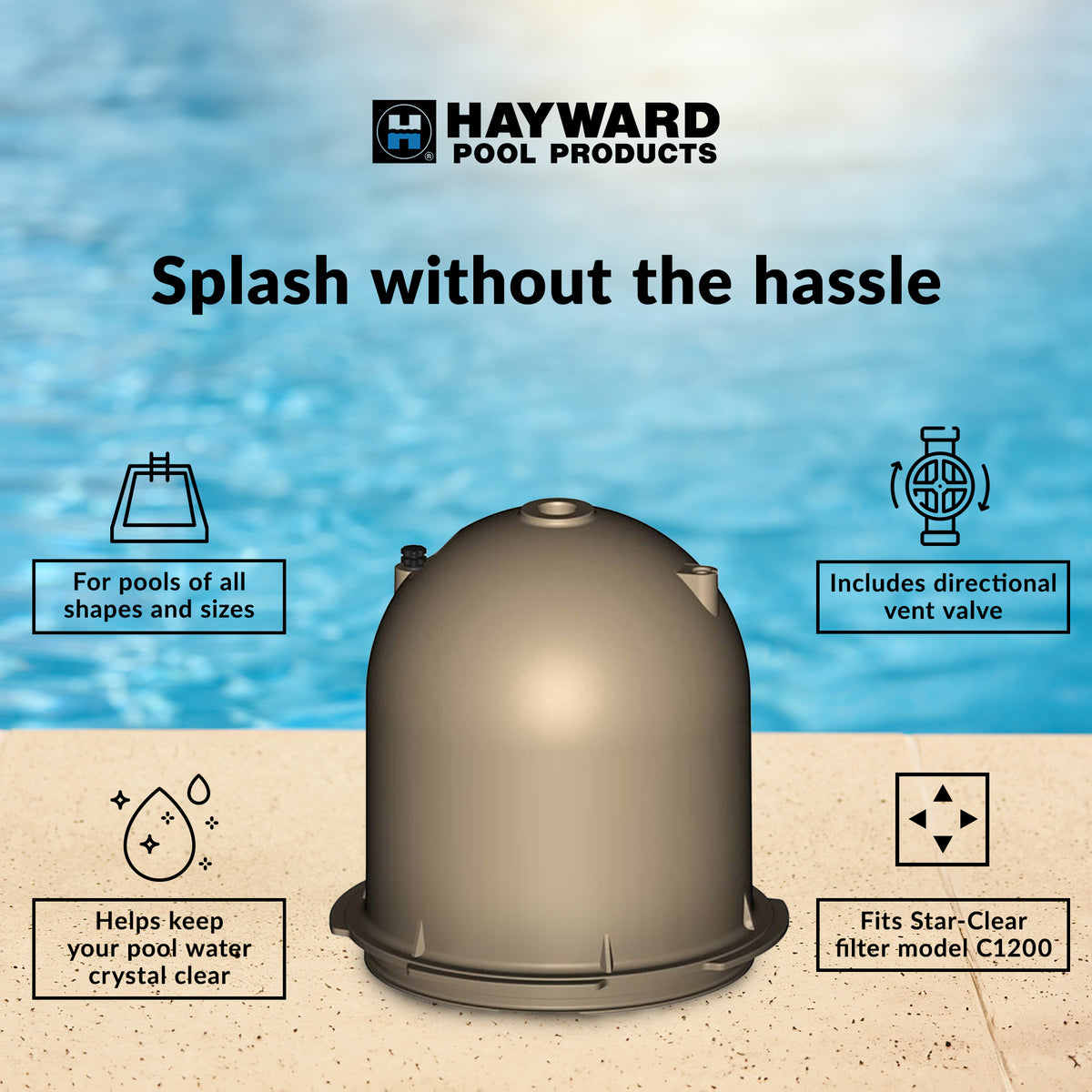 Hayward Star Clear Plus Replacement Cartridge Vent Valve Filter Head  | CX1200B