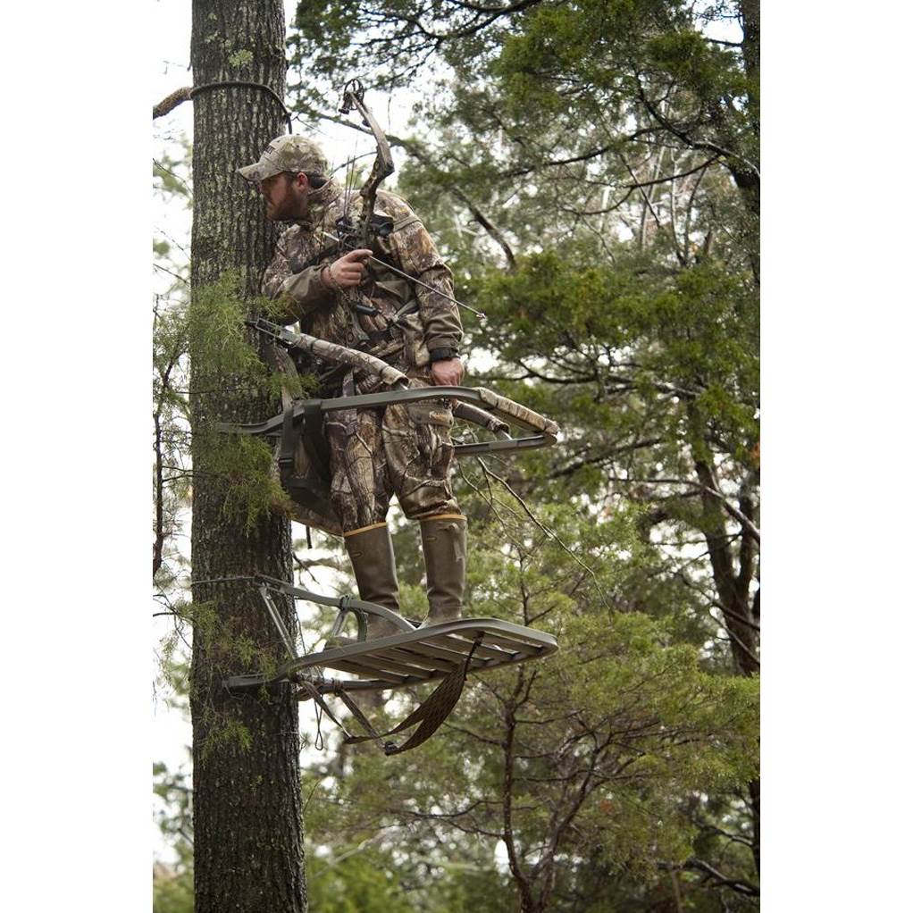Summit Titan SD Self Climbing Portable Treestand + Treestand Platform Footrest