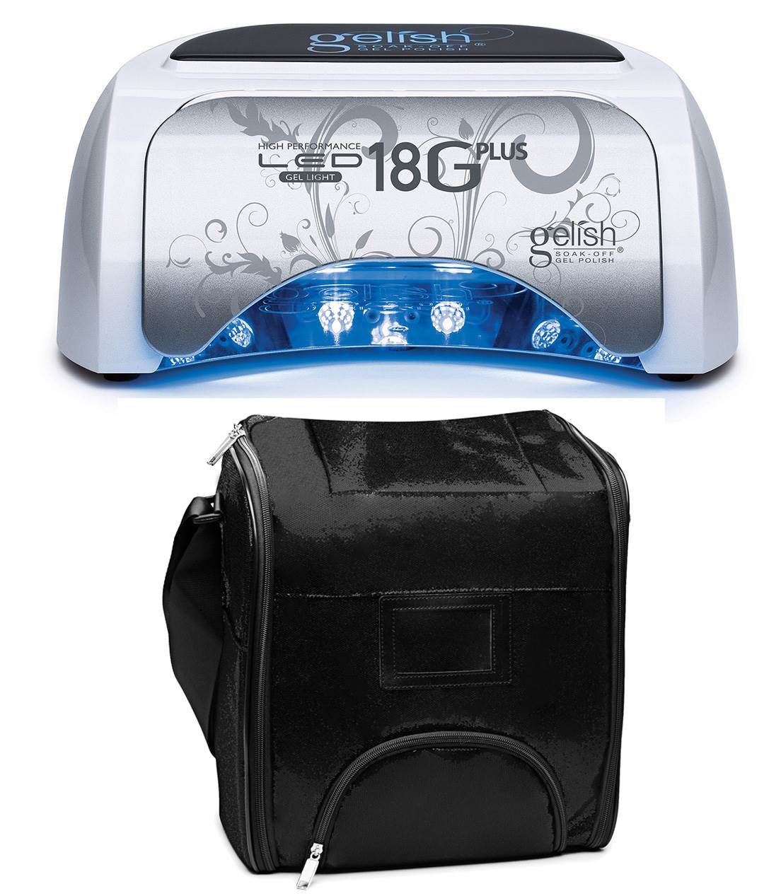 Gelish Harmony 18G Plus 36-Watt LED Gel Light + Shoulder Strap Travel Bag