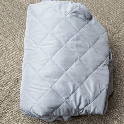 Intex 200 Thread Quilt Fitted Twin Size Airbed Mattress Cover, Gray (Cover Only)