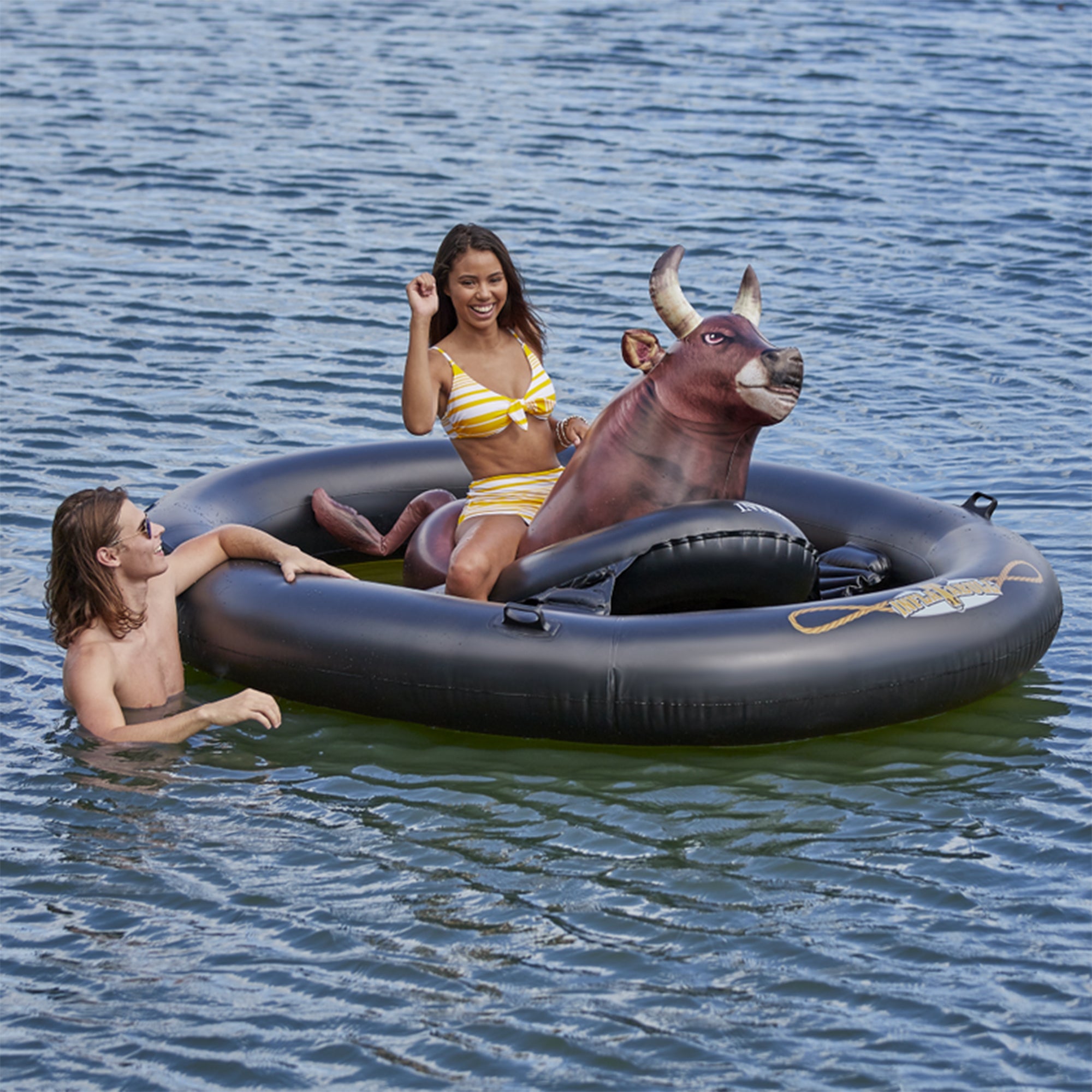 Intex Inflatabull Bull-Riding Inflatable Swimming Pool Lake Fun Float 56285EP - VMInnovations