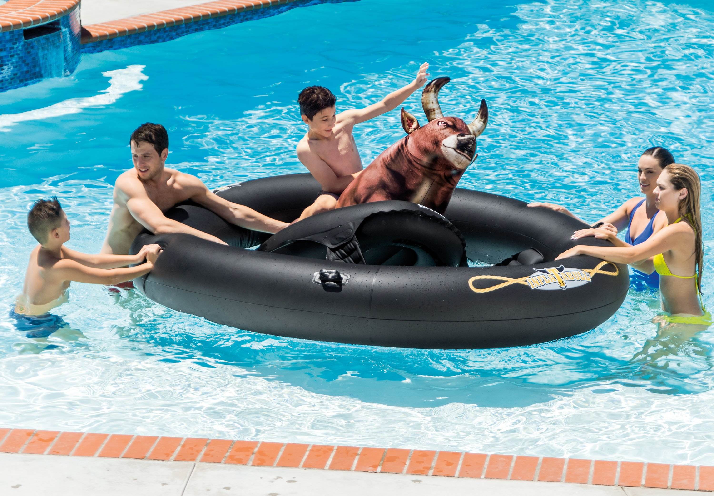 Intex Inflatabull Bull-Riding Inflatable Swimming Pool Lake Fun Float 56285EP - VMInnovations