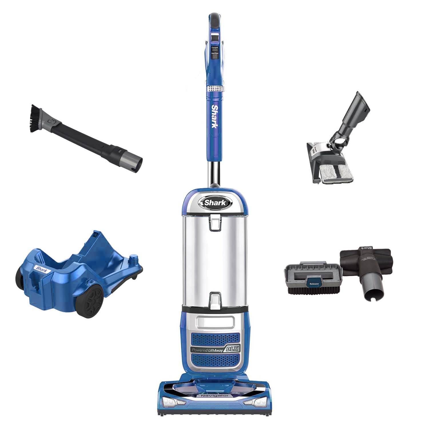 Shark Navigator 2-in-1 Powered Lift-Away and Upright DLX Vacuum, Blue (Open Box)