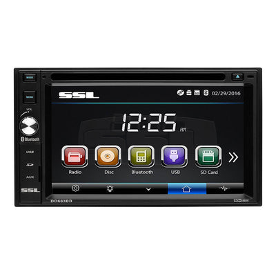 Soundstorm Double DIN 6.2" Bluetooth Car Receiver DVD Player+Camera | DD663BR - VMInnovations