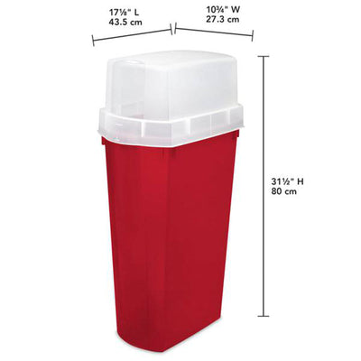 Sterilite 30 Inch Holiday Gift Wrapping Paper Storage Box with Lid (12 Pack) - VMInnovations