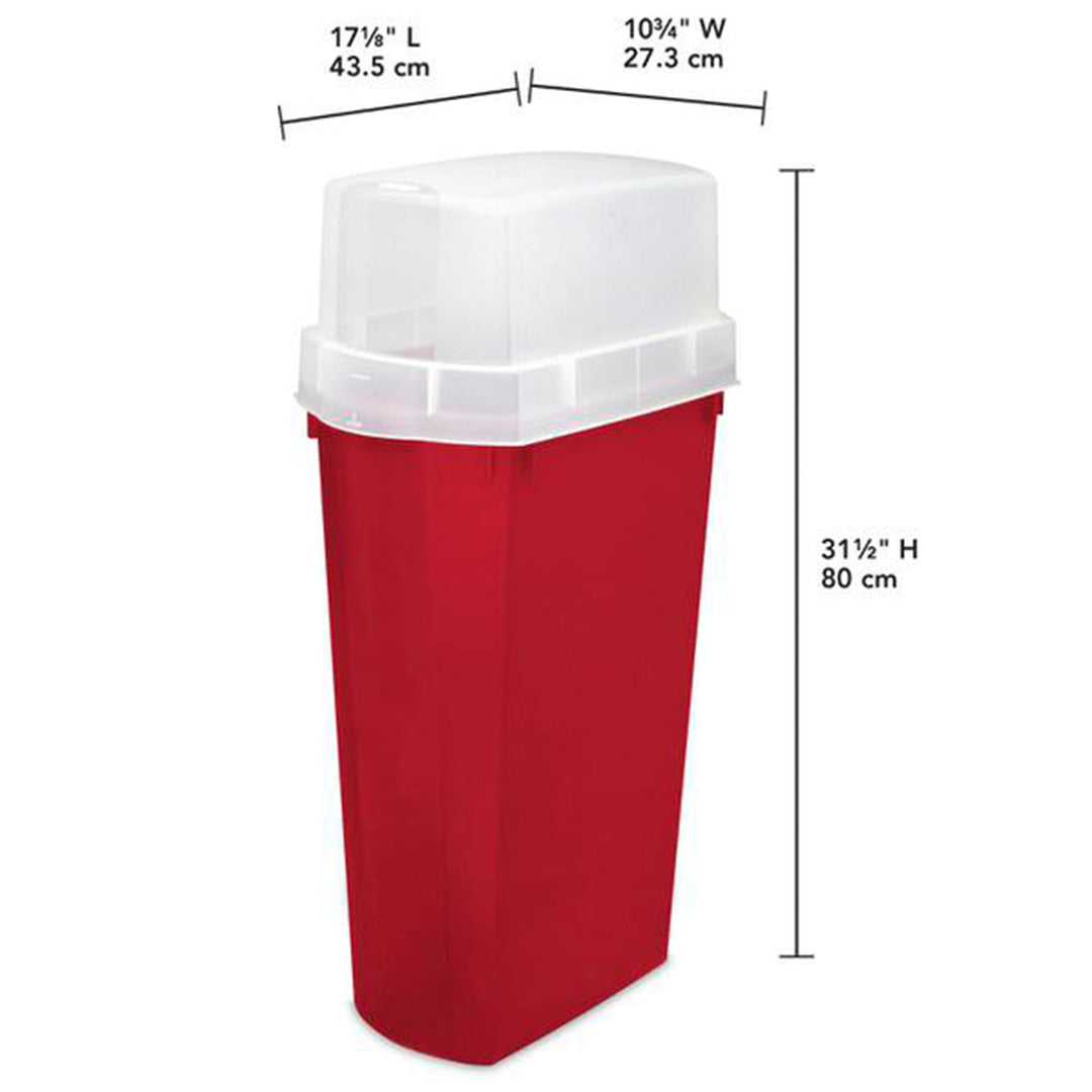 Sterilite 30 Inch Holiday Gift Wrapping Paper Storage Box with Lid (12 Pack)