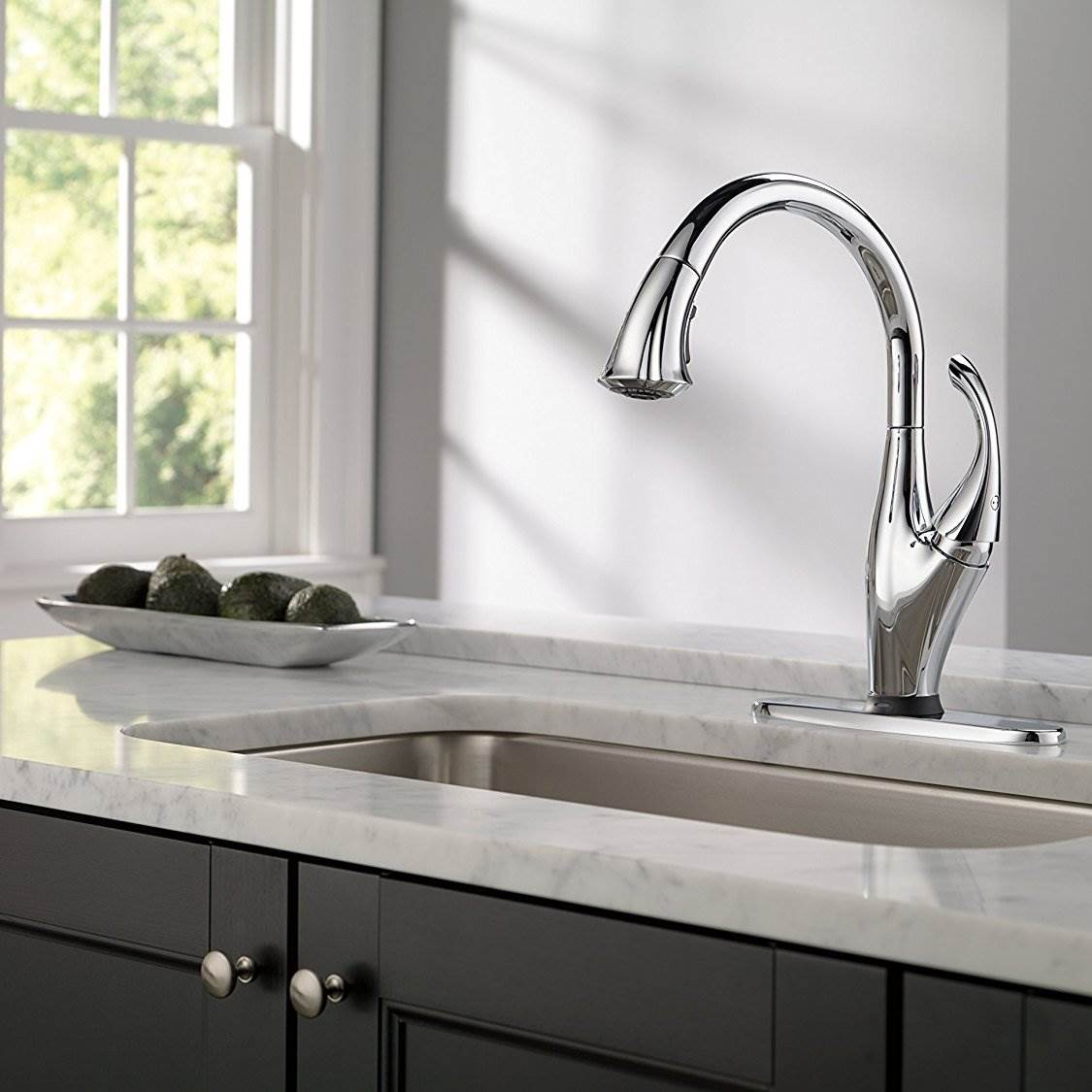 Delta Addison Single Handle Touch-Activated Kitchen Faucet, Chrome (Open Box)
