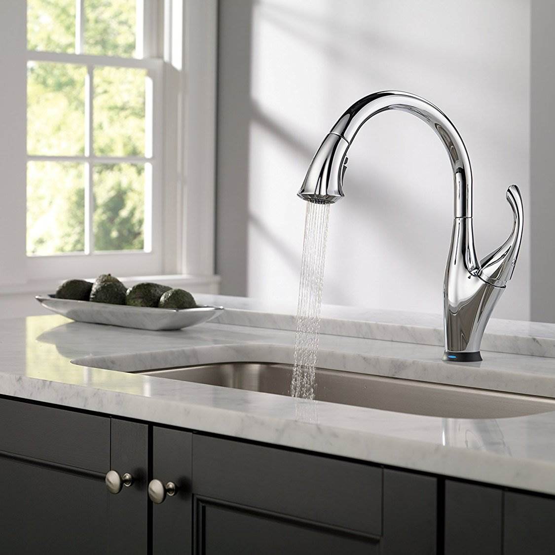Delta Addison Single Handle Touch-Activated Kitchen Faucet, Chrome (Open Box)