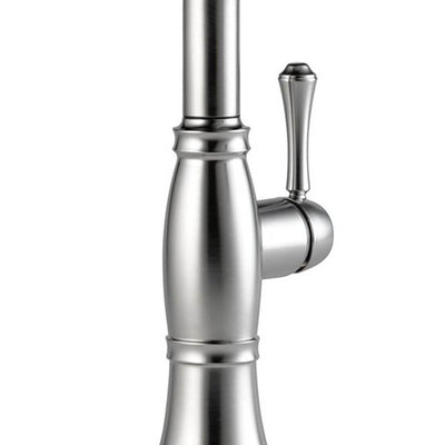 Delta Faucets Cassidy Single Handle Kitchen Faucet, Arctic Stainless (Used)