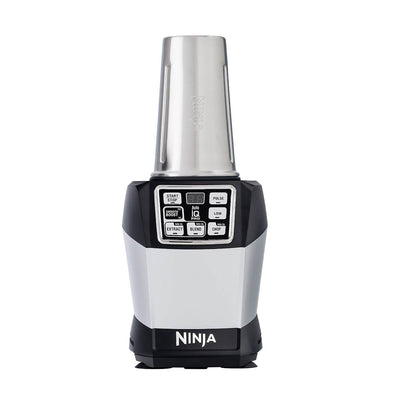 Nutri Ninja 24oz Stainless & Cup Lid w/100 Recipe Cookbook for Auto IQ Blenders