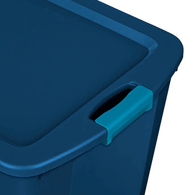 Sterilite 26 Gallon Storage Tote Container Box with Latch and Carry Lid, Blue