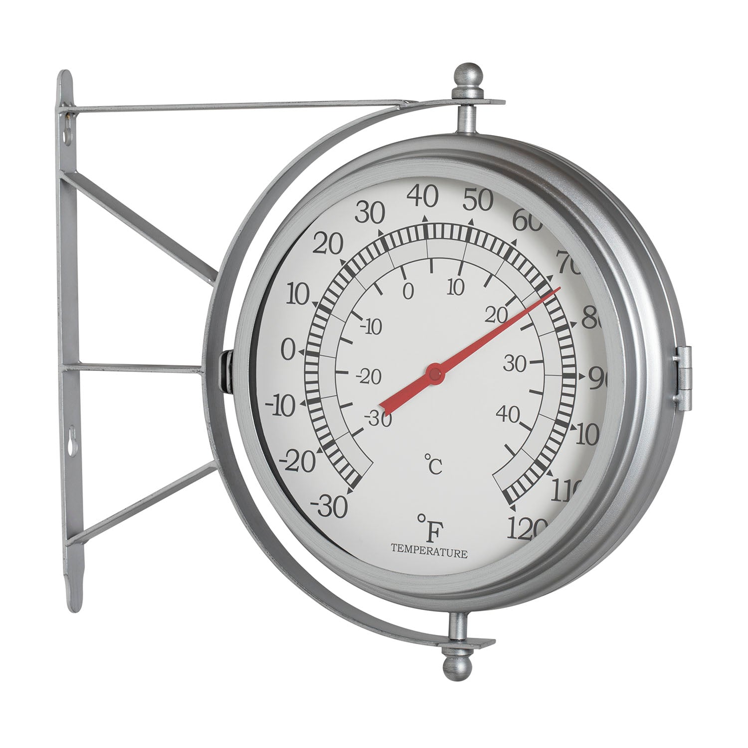 Studio Designs Metro Station 18 Inch Dual Face Clock and Thermometer (Open Box)