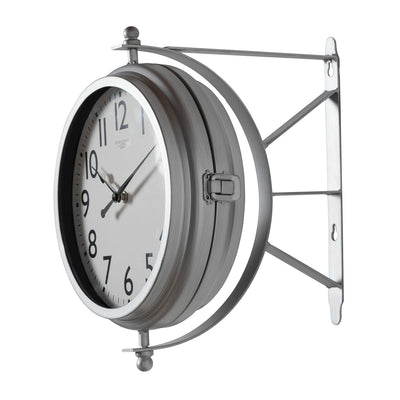 Studio Designs Metro Station 18 Inch Dual Face Clock and Thermometer (Open Box)