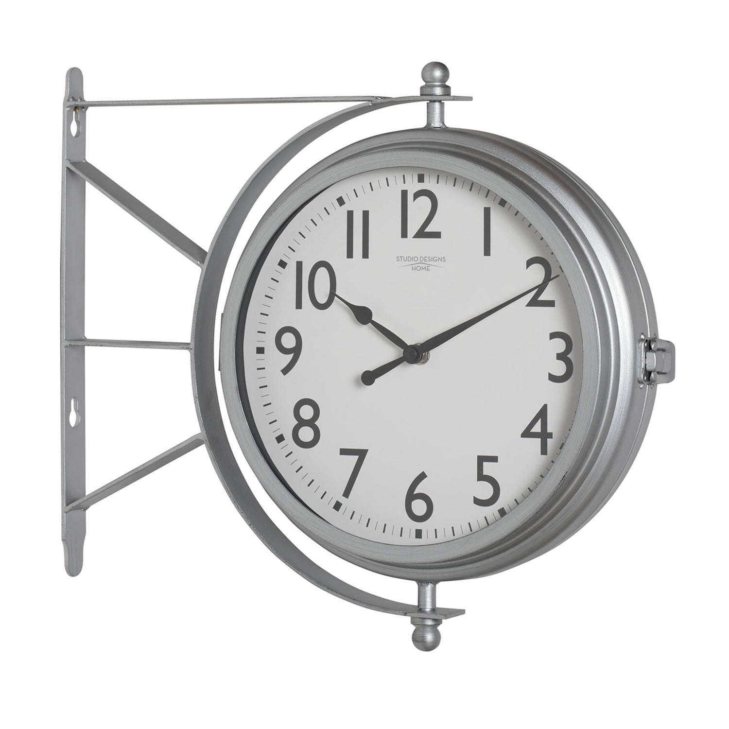 Studio Designs Metro Station 18 Inch Dual Face Clock and Thermometer (Open Box)