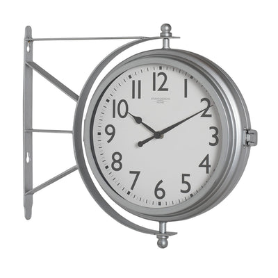 Studio Designs Metro Station 18 Inch Dual Face Clock and Thermometer (Open Box)