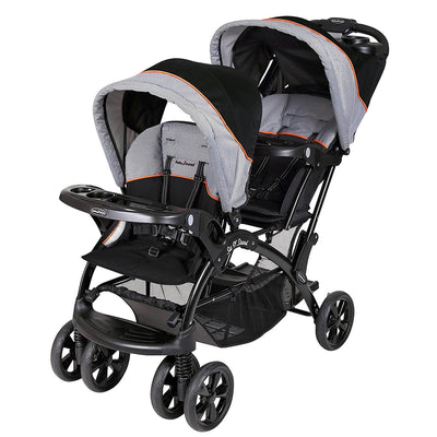 Baby Trend Double Sit N Stand Toddler and Baby Stroller, Millennium Orange (Used)