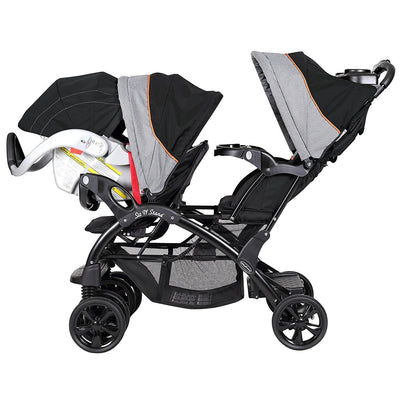 Baby Trend Double Sit N Stand Toddler and Baby Stroller, Millennium Orange (Used)