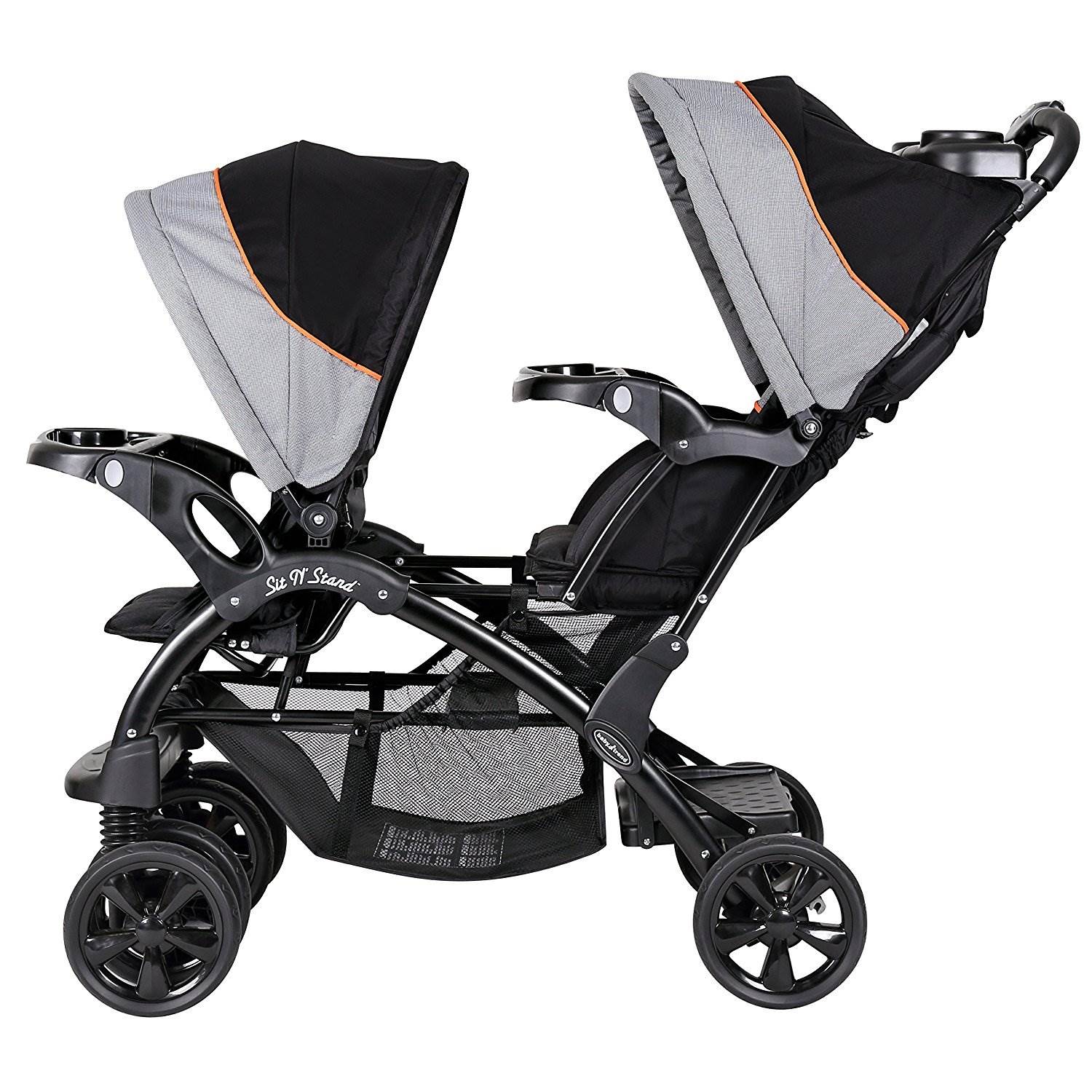 Baby Trend Double Sit N Stand Toddler and Baby Stroller, Millennium Orange (Used)