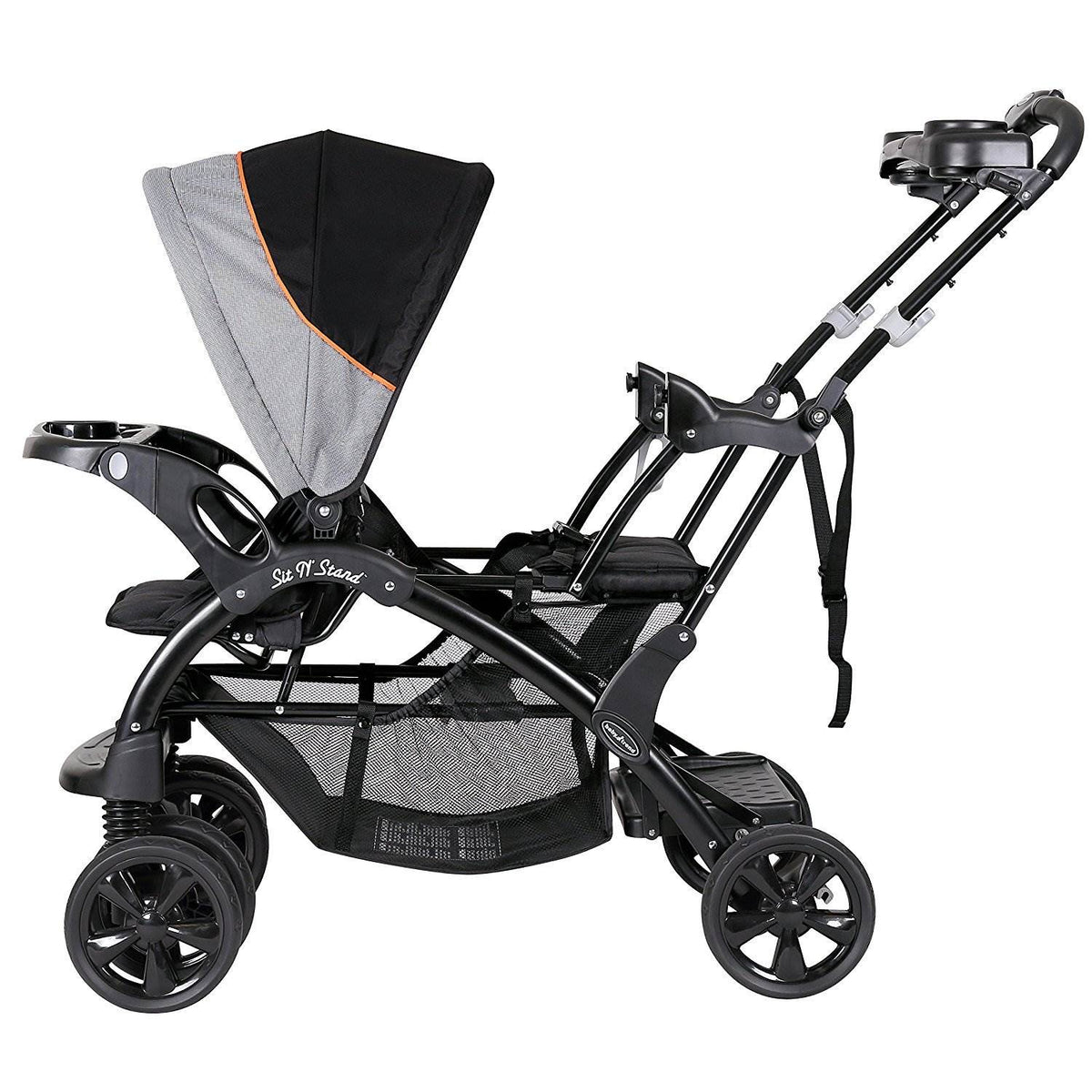Baby Trend Double Sit N Stand Toddler and Baby Stroller, Millennium Orange (Used)