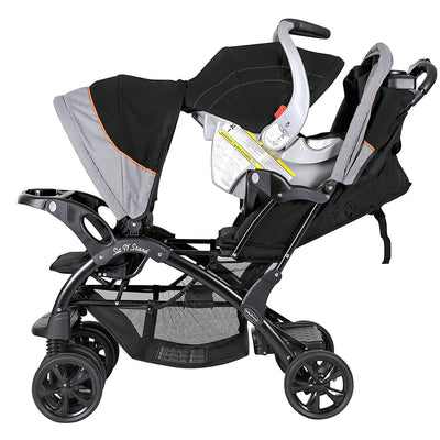 Baby Trend Double Sit N Stand Toddler and Baby Stroller, Millennium Orange (Used)