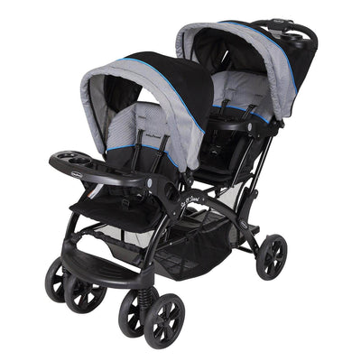 Baby Trend Double Sit N Stand Toddler and Baby Stroller, Blue (Open Box)