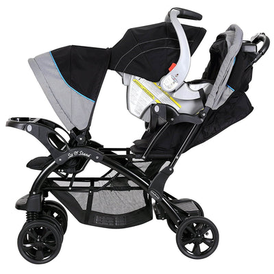 Baby Trend Double Sit N Stand Toddler and Baby Stroller, Blue (Open Box)