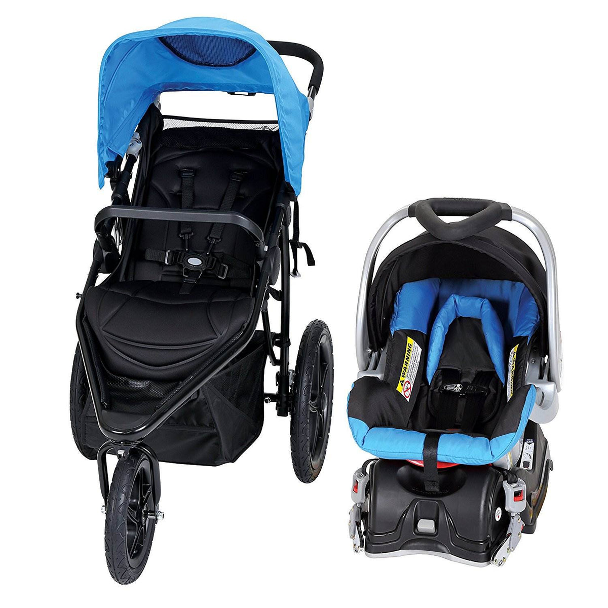Baby Trend Stealth Single Jogger and Car Seat Travel System, Seaport |(Open Box)