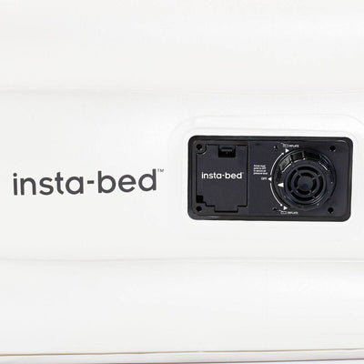 Insta Bed 20 Inch Queen Pillow Rest Inflatable Mattress Bed w/ Internal AC Pump