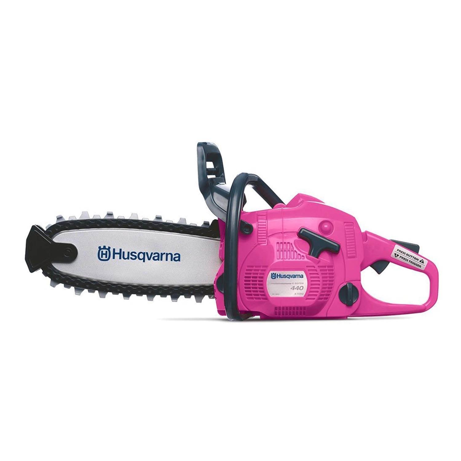 Husqvarna 440 Toy Kids Battery Operated Pink Rotating Chainsaw (Open Box)