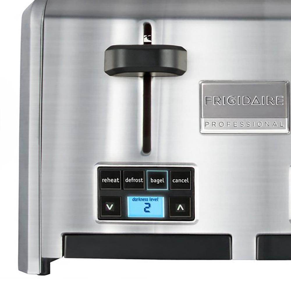 Frigidaire 4 Slice Wide Slots 5 Function Stainless Steel Toaster (Open Box)