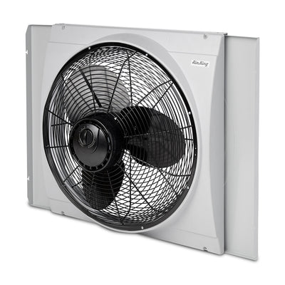 Air King 20 Inch Blades Whole House 120V 3 Speed Window Fan, Gray (Open Box)
