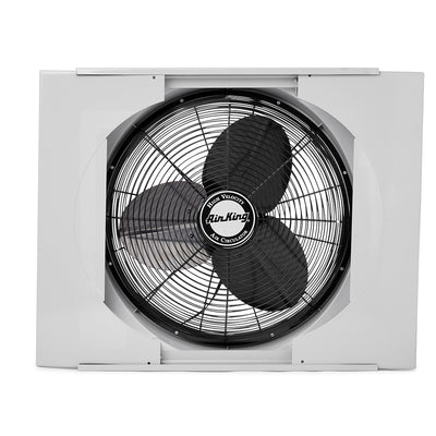 Air King 20 Inch Blades Whole House 120V 3 Speed Window Fan, Gray (Used)