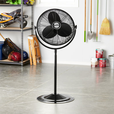 Air King 20 Inch 3 Speed 1/6 HP Adjustable Height Pedestal Fan (Open Box)
