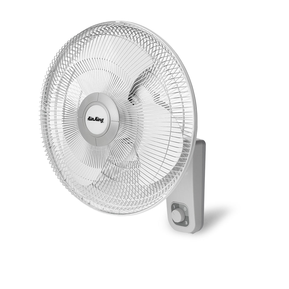 Air King 16 Inch Commercial Grade Oscillating 3 Blade Wall Mount Fan | Used