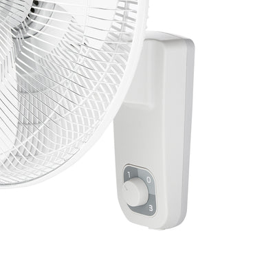 Air King 16 Inch Commercial Grade Oscillating 3 Blade Wall Mount Fan | Used